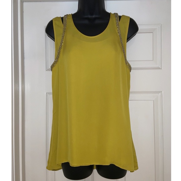 Rebecca Minkoff Keri Tank Top In Dijon –– NWT - Picture 5 of 15